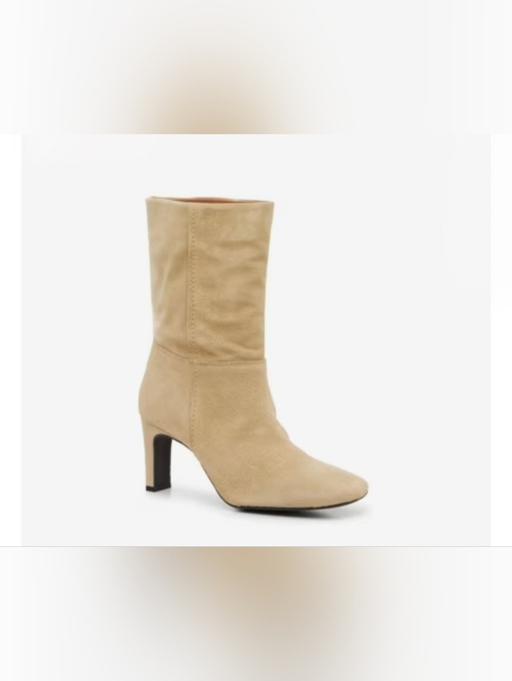 Free People *NEW* Claudette Slouch Bootie Size 8.5M in CAFE